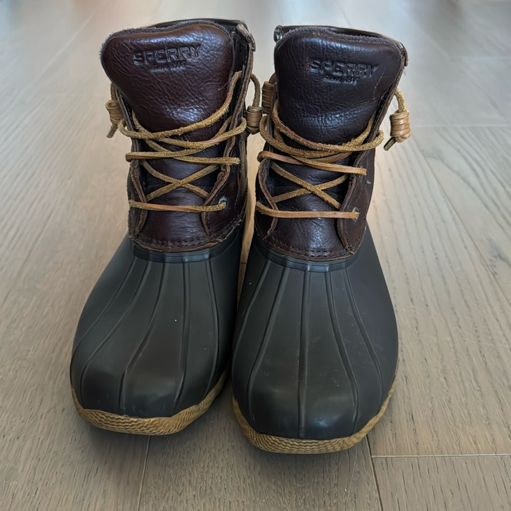 Sperry Top Sider  | Size 8 | Women’s Duck Ankle Boots Brown Black Waterproof